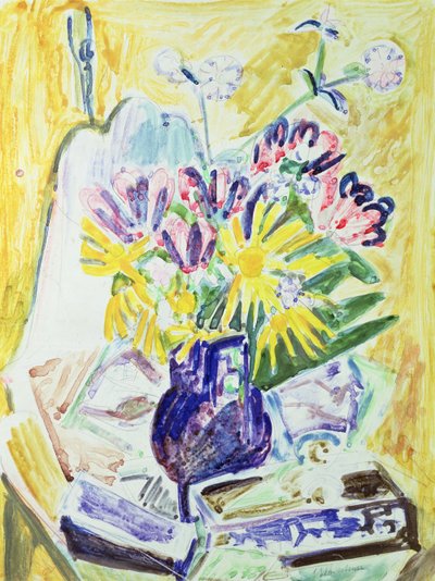 Flores en un jarrón, 1918-19 de Ernst Ludwig Kirchner